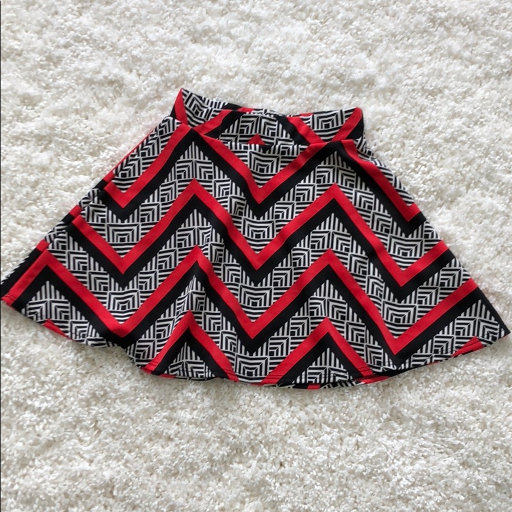 Patterned Skater Skirt